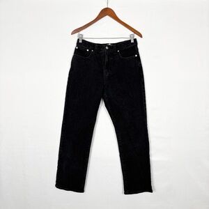 Madewell Petite 90s Straight Jeans, Black, 29P